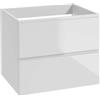 Deftrans Domodomo Mobile da Bagno Con Piano, 60 x 50 x 45,8 cm, Bianco per Lavabo, Pensile - in Rovere (Mode Oak Craft+ Bianco 60 cm)