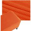 QOEUIUJ Fodera Ottomana, Copri Pouf Quadrato 50x50 80x80 40x40 60x60 100x100 90x90 110x110 Copertura Poggiapiedi Elastico in Jacquard, Cover/Protettiva for Sgabello(Arancia,20x20in/50x50cm)