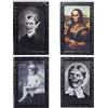 Hoshisea 4 Halloween 3D Ghost Foto Cornice, Decorazioni di Halloween, 3D Lenticular Magic Moving Picture Frames, di Halloween Forniture