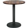 OHMG Tavolo da bar quadrato alto cucina mangia in piedi con piano in legno MDF,tavolini da caffè, bistrò, tavoli da pranzo, per bistrò, soggiorno, sala da pranzo, terrazza (tonda 60 x 60 x 72 cm)