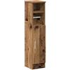 vidaXL Mobile da Bagno con Portarotolo Legno Antico 20,5x22x90 cm