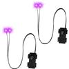 YUYWWAN Occhi Luminosi a LED per Halloween,Decorazione per Occhi a LED per Maschere di Halloween, Costumi e Cosplay, Teschi (Viola)