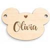 CM Officina Creativa Targhetta Nome Neonato Personalizzata in Legno - Targa Nascita e Annuncio Nascita con Nome Inciso - Decorazione Culla, Regalo Baby Shower e Battesimo - Forme Diverse
