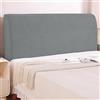 Ystyle Copri Testiera Letto Elasticizzata Matrimoniale, 120CM,Grigio Chiaro | Elastico Copri Spalliera Letto, Copertura Testata Letto Lavabile, Headboard Cover Antipolvere Universale, Copri Testata Letto