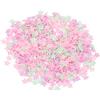 PATIKIL 50g Coriandoli Finti Colorati Granelli Finti Argilla Polimerica Stella Cinque Punte per Arte Unghie Fai da Te Artigianato Torta Custodia Resina, Rosa, Rosa Chiaro, Verde Chiaro
