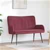 Traylux Divano a due posti, 115 x 61 x 87 cm, in tessuto con robusto telaio in metallo, comoda imbottitura in schiuma, rivestimento in poliestere resistente, per soggiorno, camera degli ospiti, lounge