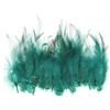 PATIKIL 3-6 Piuma Gallo Sella 50pz Sfuso Piuma Naturali Soffici Piume Artigianali per Acchiappasogni Orecchini Ciondolo Scuro Verde