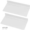 HOME COMPOSER Mensola in metallo bianco per parete, stile moderno industriale, lunghezza 30 cm, mensola angolare per bagno, ripiano resistente per esporre collezioni