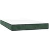Générique Materasso a molle insacchettate 120 x 200 cm, verde scuro | Morbido velluto, schiuma confortevole, supporto medio-duro, schiena e pancia