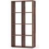 Vicco Scaffale Scutum, Legno antico, 143 x 72 cm | per l'utilizzo come divisorio o come libreria aperta