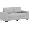vidaXL Divano a 2 Posti Grigio Nuvola 180x77x82 cm in Tessuto