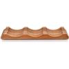 EDHAS Scaffale da tavolo in legno di acacia per 3 bottiglie di vino, organizer per la casa, bar e dispensa (30,5 x 10,2 x 2,5 cm)