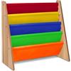 Hyfive Libreria per bambini con 4 scomparti in tessuto, colore arcobaleno