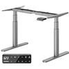 MAIDeSITe Scrivania regolabile in altezza elettrica EL2 Plus Art con design delle gambe ovali, scrivania doppio motore regolabile in altezza da 62 a 125 cm, 4 comandi a memoria