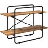 vidaXL Libreria 2 livelli 100 x 35 x 70 cm PB Legno di quercia
