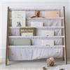 3 Sprouts, Libreria Frontale Montessoriana per Bambini, Ideale per Organizzare e Contenere Libri, Scaffale Libreria Decorata con Blueberry Taupe, 61x63x25 cm