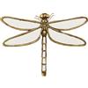 Kare Design Decorazione Da Parete Dragonfly Mirror, Oro/A Specchio, 35Cm, Libellula, Riflessi Di Luce