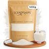 Scentchips Sabbia per candela - Granuli di cera colorata fai da te per candele con 30 stoppini sciolti, sabbia decorativa per vasi di vetro e lumini, senza profumo, ideale per fai da te, feste e
