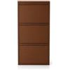 ZStyle Scarpiera Salvaspazio in Metallo Slim 3 Cassetti Antiribaltamento (Corten)