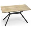 LEWE Tavolo da Pranzo, Tavolo Cucina, 140 x 80 x 76 cm, 6-8 Posti, Sovradimensionato, Ideale per Sala Pranzo, Soggiorno, Cucina, Arredamento Interno - Legno Chiaro