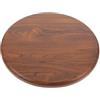 Operitacx Sedile per sgabello rotondo in legno massiccio 29 cm sedile di ricambio cuscino marrone per sgabello da bar cucina vassoio spesso in legno naturale stabile