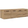 vidaXL Armadietto a muro 2 pz 120 x 36,5 x 35 cm Legno ingegnerizzato