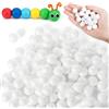Bruislard 200 palline di polistirolo per bricolage, 1,5 cm, palline di polistirolo, per fai da te, decorazioni natalizie, fai da te, decorazioni per feste