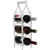 Biscottini Porta Bottiglie Vino in Ferro - Portabottiglie Vino in Metallo 13x14x46 cm - Porta Vino da Tavolo - Cantinetta Vino da Mobile e Dispensa - Portavini - Espositore - Portabottiglie Cucina Bar