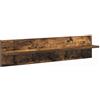 HETFTJN Appendiabiti da Parete Rovere Fumé 80x10,5x18 cm | Attaccapanni murale compatto in legno ingegnerizzato per ingresso e corridoio, ottimizza lo spazio con stile moderno.