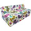 Natalia Spzoo Materasso pieghevole divano schiuma ospiti 200x120x10 cm (Garden)