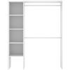 DEKIT GRUPO RIMOBEL DEKIT Suit Armadio spogliatoio Aperto, Legno ingegnerizzato, Bianco, 187x140/110x40 cm