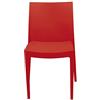 Grandsoleil S6224R Green Boheme Venice Greenpol-Sedia impilabile, 51 x 49 x 80 cm, Colore: Rosso, Polimerico Verde