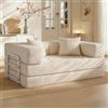 Vipbear Divano Letto 160cm, Divano Letto 2 Posti Componibile Boneless Couch | 5-in-1 Divano Letto Modulare Componibile, Divano Letto Matrimoniale Senza Struttura, Divano a Compressione Sottovuoto