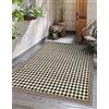 VINILIKO Design | Tappeto in vinile idraulico - Scacchi 100x150 cm - interno ed esterno, antiscivolo, impermeabile, lavabile, piastrelle - varie misure - Tappeto vinile soggiorno, terrazza