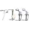 DIYEAH Set 4 Pezzi Piedini Premistoffa in Metallo per Macchina da Cucire Domestica, Piedino Libero per Ricamo e Trapuntatura, Accessori in Acciaio Inox Compatibili Brother Singer New