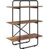 vidaXL Libreria 3 livelli 60 x 35 x 105 cm PB Legno di quercia