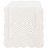 Blanc Mariclo Blanc Mariclò Runner Tavola in Velluto Avorio Shabby Chic, Runner da Tavolo 45 x 140 cm, Copritavolo per Cucina Casa A2803299AV
