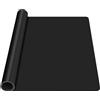 Luxeu Tappetino in Silicone, 65x45cm Tappetino per Resina, Antiscivolo e Antiaderente, per Pittura, Artigianato in Resina Epossidica, Accessori Cucina, Macchina Caffe (Nero)