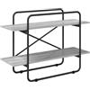 vidaXL Libreria 2 livelli 100 x 35 x 70 cm PB Sonoma grigio