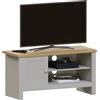 Vida Designs Mobile TV Arlington 1 Anta, Derivati dal Legno, Grigio e Quercia, H 49 x L 95 x P 39 cm