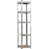 AVANTI TRENDSTORE - Koln- Scaffale in metallo con 5 ripiani in legno. Dimensioni LAP ca 90x40x180cm
