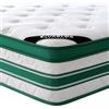 Queblox Materasso 140 x 190 cm, altezza 28 cm, molle insacchettate 7 zone, fermezza media