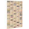 Lumanois Vetrina da Collezione in Legno con 90 Scomparti 50,5x4,5x79 cm,Mobili,Scaffalature,Scaffali e mensole per pareti,3.45kg-4017379