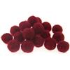 Zasy 15mm Palline di Feltro di Lana Fai da Te Ghirlanda Perline Accessori di Gioielli di Moda Fatti a Mano 20 Pezzi (Rosso Scuro)