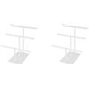 Jnchdghwa 2X Supporto per Fascia per Capelli, Organizer per Accessori per Capelli, Supporto Trasparente per Ragazze, Supporto per Braccialetto, Espositori per Supporto per Collana