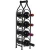 Biscottini Porta Bottiglie Vino in Ferro - Portabottiglie Vino in Metallo 13x14x58 cm - Porta Vino da Tavolo - Cantinetta Vino da Mobile e Dispensa - Espositore - Portavini - Portabottiglie Cucina Bar