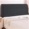Ystyle Copri Testiera Letto Elasticizzata Matrimoniale, 120CM, Grigio Scuro | Elastico Copri Spalliera Letto, Copertura Testata Letto Lavabile, Headboard Cover Antipolvere Universale, Copri Testata Letto