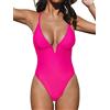 CUPSHE Costume da Bagno Intero Monospalla Candy Rain da Donna