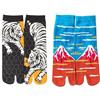ZEALMAX Calzini a due dita in stile giapponese, in cotone, per cosplay, stile kimono, per uomini e donne, 2 paia, Multicolore, Medium