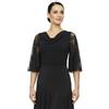 Ready4Dance Top Donna per Ballo da Sala, Danza Standard e Latino con elegati Maniche Farfalla in Pizzo